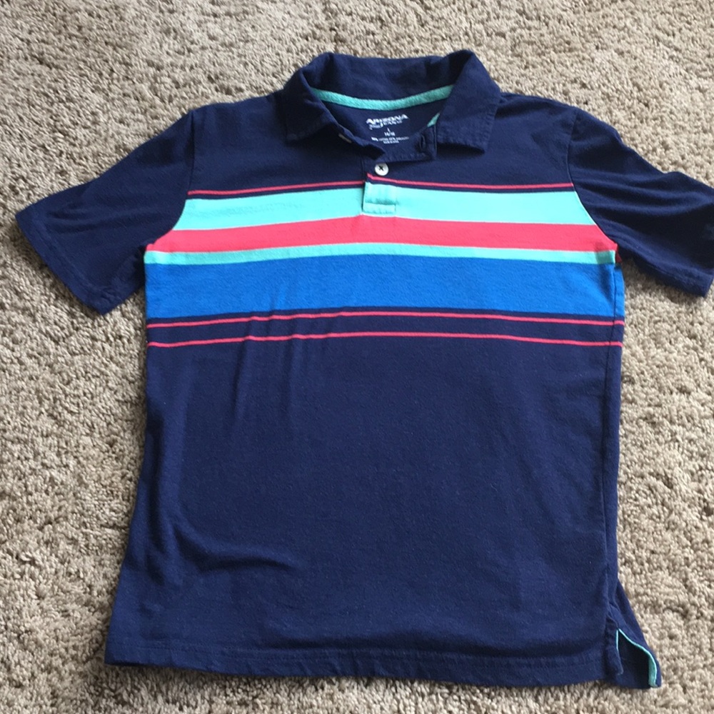 Boys polo shirt sleeve t shirt L